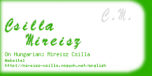 csilla mireisz business card